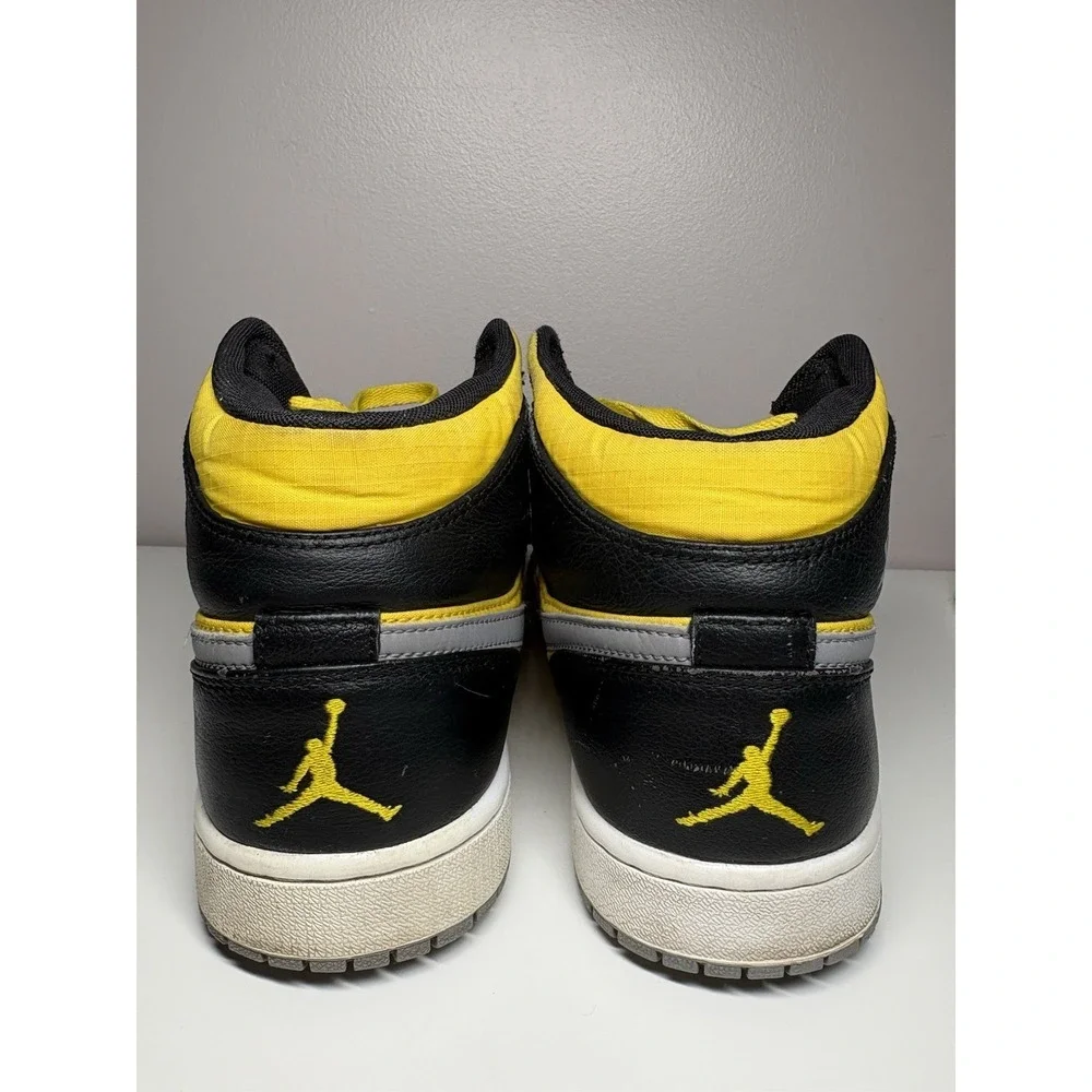 Nike Jordan 1 Retro Mid Phat 364770-050 Black Yellow Men's Sneakers - Size‎ 9.5